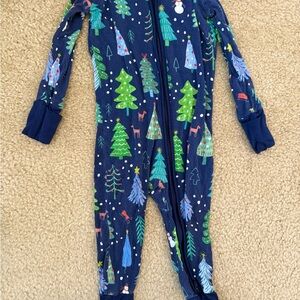 Little Sleepies Christmas zippie size 6-12 months